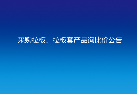 珠海经济特区龙狮瓶盖有限公司采购拉板、拉板套产品询比价公告