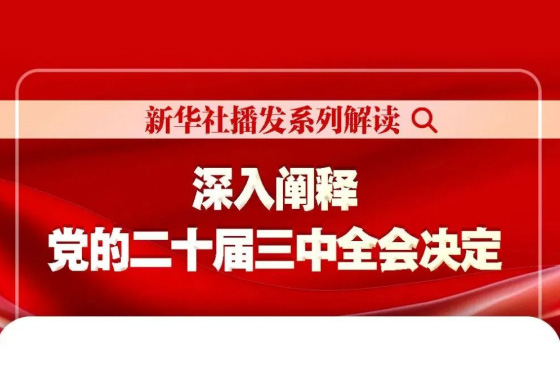 深入阐释党的二十届三中全会决定 新华社播发系列解读（三）