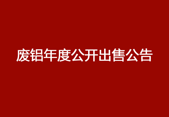 珠海经济特区龙狮瓶盖有限公司废铝年度公开出售公告